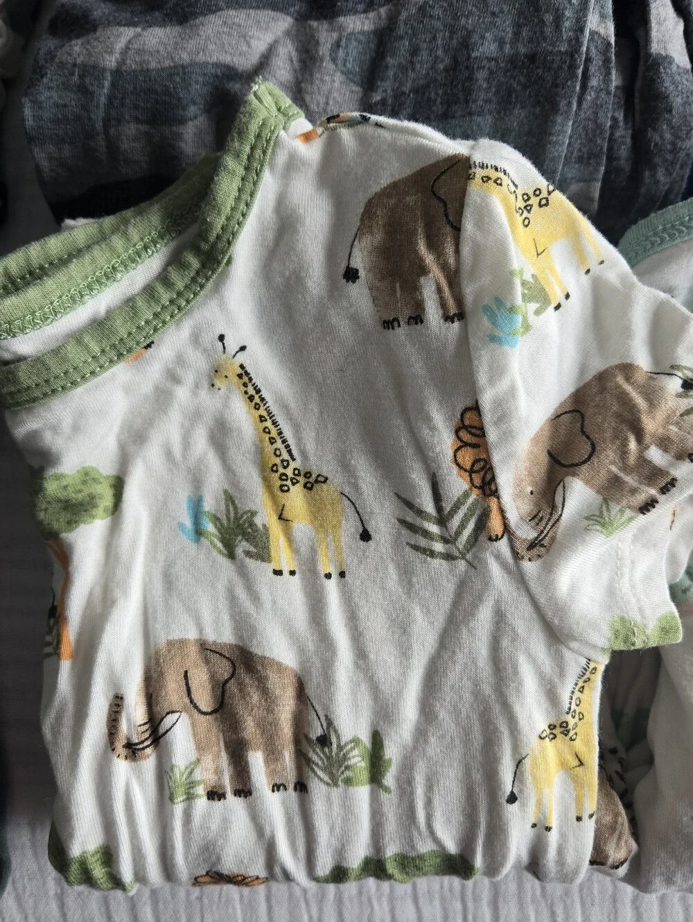 Little Me Bamboo Pajama Set - Safari Animals
